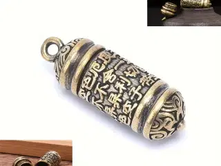 * Buddha Sutra Cylinder Pille holder