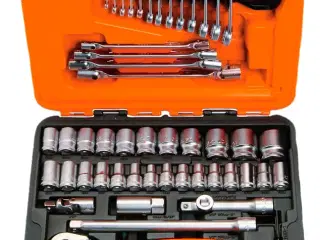 Topnøglesæt mm 1/4\"+1/2\" firk. S108