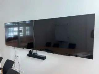 2 stk. 60" SONY TV m. BRACO & AMX konferencesystemer