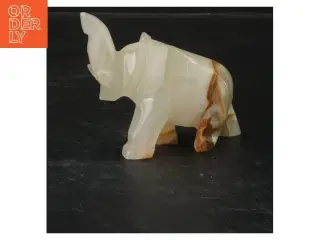 Onyks elefant figur (str. 12x9 cm)