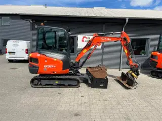 Kubota kx027-4 Engcon rotortilt og centralsmørring