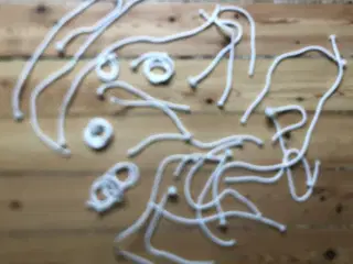 Hvid faldskærmsline - paracord