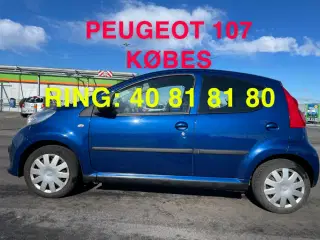 PEUGEOT 107 KØBES