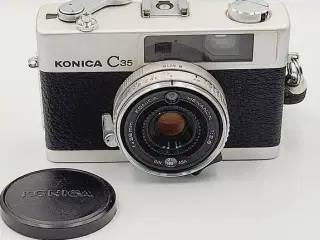 ⭐️· ANALOGKAMERA: Konica C35 med original taske