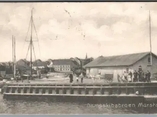 Dampskibsbroen Marstal - Postkort - Brugt