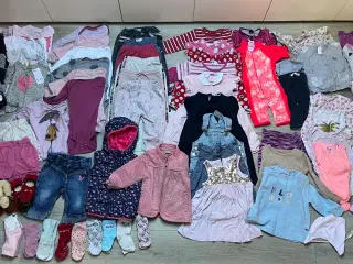 Tøjpakke pige str 80 (66 dele)