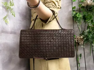 Bottega veneta intrecciato clutch lammelæder