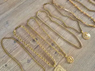 Unikke goldfilled halskæder 