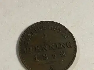 1 Pfennig 1852A Germany