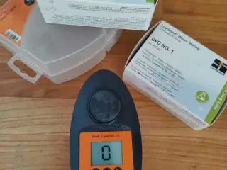 Digital pooltester til bla klor, pH, cyanur
