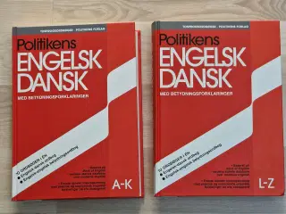 Politikens ordbøger Dansk - Engelsk - Dansk