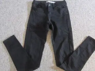 Str. XXS/32, sorte elastiske bukser