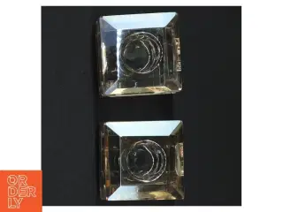 Krystal lysestager (str. 5,5 x 5 cm)