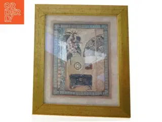 Indrammet billede med orientalsk motiver (str. 31. x 26)