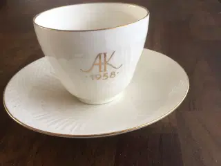 kaffekop med underkop