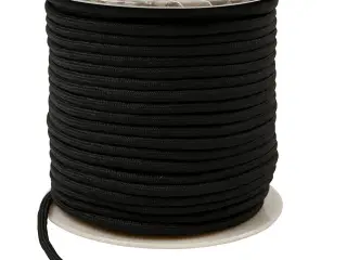Sort Knyttesnor 4 mm - 40 meter Rulle