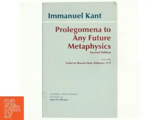 Prolegomena to any future metaphysics af Immanuel Kant (Bog)
