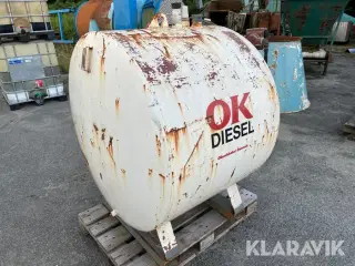 Diesel tank ROUG 1000 liter med pumpe
