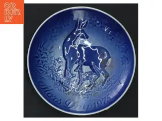 Mors Dag 1975 Porcelæn Tallerken fra B&G (str. Ø 15 cm)