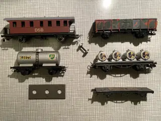 Lot af bl. vogne til toskinnedrift