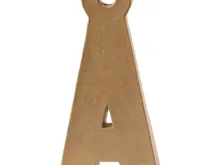 Bogstav, Å, H: 25 cm, B: 12,3 cm, tykkelse 2,5 cm, 1 stk.