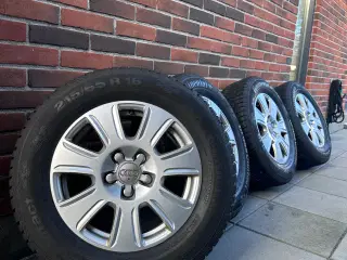 16” 5x112 Originale Audi fælge med Conti vinterdæk