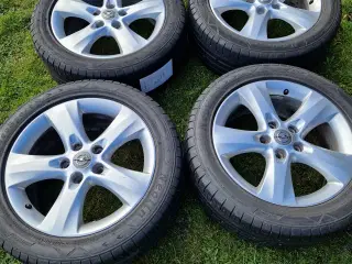 Alufælge m dæk fra Opel