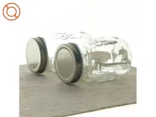 drinksglas med låg (str. 13 x 7 cm)