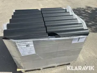 Bølgeplade HJ-HU 150 styk Euronit 702 HJ/HU Sort