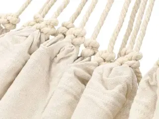Hængekøje 260x150 cm cremefarvet