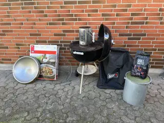 Weber kulgrill m. tilbehør.