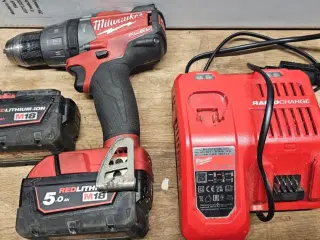 Akku-batteri, Milwaukee, Boremaskine Milwaukee M18