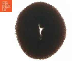 Ubrugt hår donut brun (str. Ø 12,5 cm)