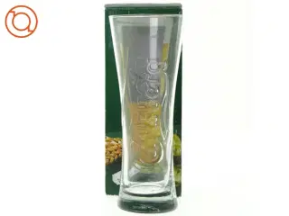 Ølglas fra Carlsberg (str. 19 cm)