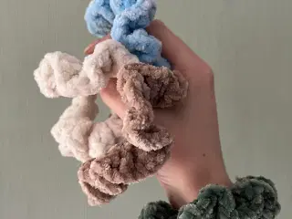 Bløde scrunchies - ekstra chunky