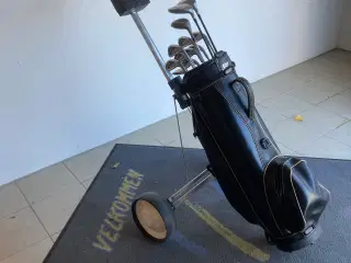 Golfsæt . Vogn. Bag og værktøj billig start