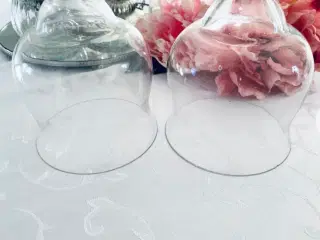 Glas kupler til dekorationer 2 stk.
