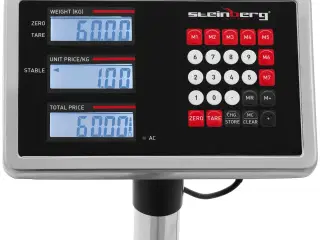 Industrivægt – 60 kg / 0,005 kg – bagkant – LCD