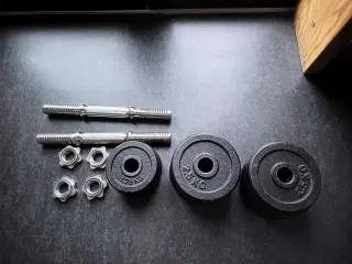 Justerbare håndvægte samlet 26 kg