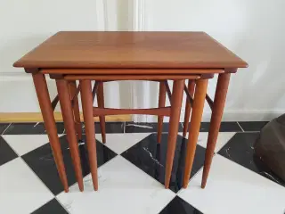 Retro Indskudsborde teaktræ fra 1960'erne
