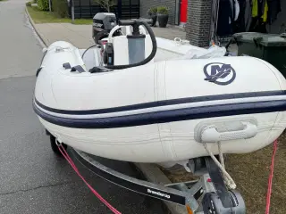 Quicksilver 350 Alurib med 20 hk påhængsmotor