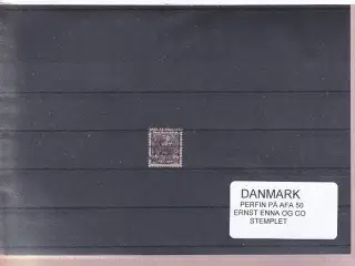 Danmark Perfin - Ernst Enna og Co - på afa 50 - Stemplet