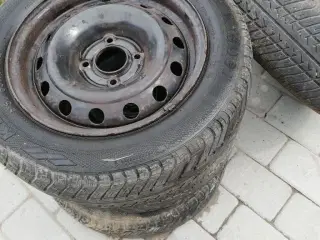 4 stålfælge m dæk