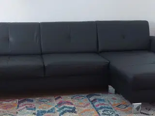 Sofa med chaiselong 