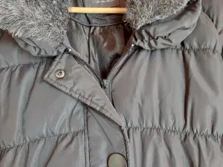 Lun lang Vinter Frakke sort str M 