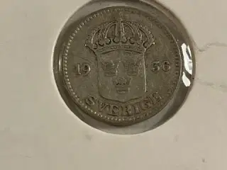 25 øre 1936 Sverige