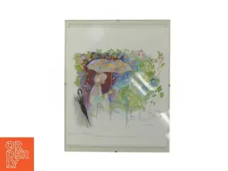 Glasramme med kunstprint (str. 30x24 cm)