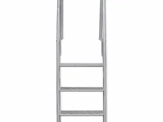 4-trins anløbs/poolstige aluminium 167 cm