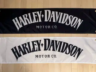 Flag med Harley-Davidson motor co