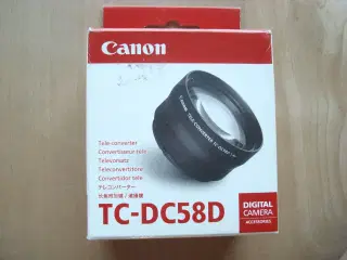 Canon teleconverter 1.4 med 58 mm gevind